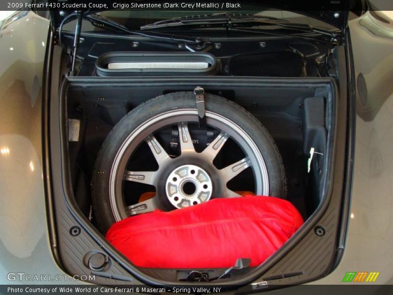 Grigio Silverstone (Dark Grey Metallic) / Black 2009 Ferrari F430 Scuderia Coupe