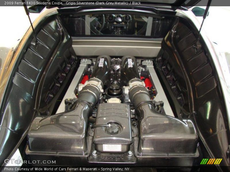 Grigio Silverstone (Dark Grey Metallic) / Black 2009 Ferrari F430 Scuderia Coupe