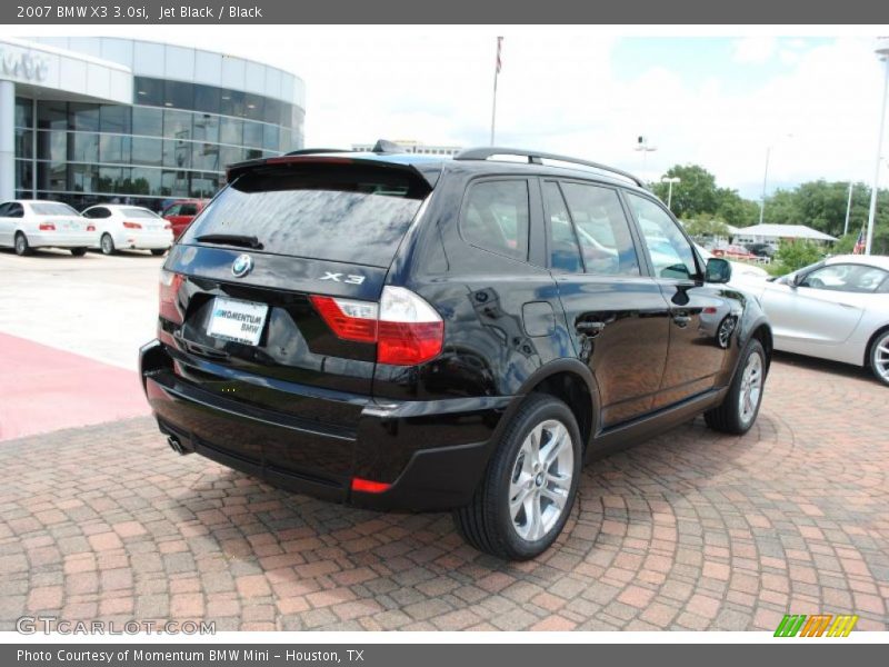 Jet Black / Black 2007 BMW X3 3.0si