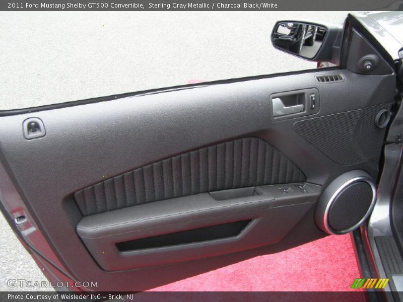 Sterling Gray Metallic / Charcoal Black/White 2011 Ford Mustang Shelby GT500 Convertible