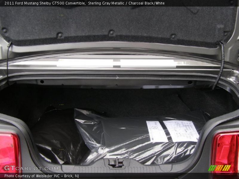 Sterling Gray Metallic / Charcoal Black/White 2011 Ford Mustang Shelby GT500 Convertible