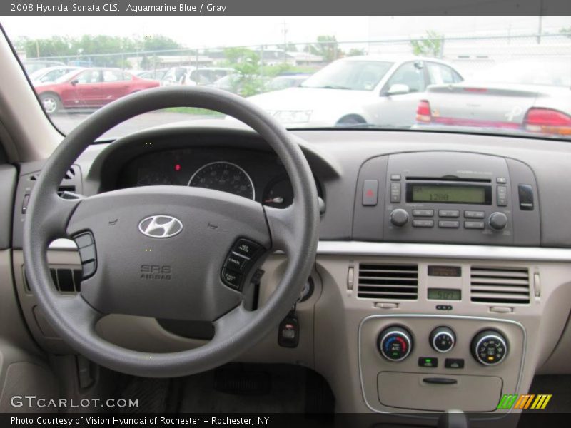 Aquamarine Blue / Gray 2008 Hyundai Sonata GLS