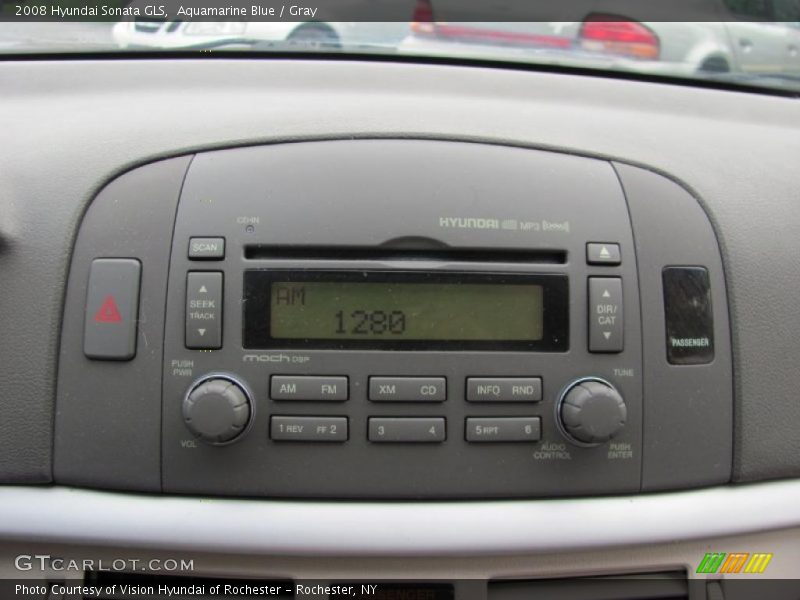 Aquamarine Blue / Gray 2008 Hyundai Sonata GLS