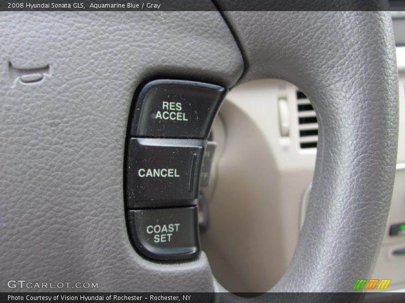 Aquamarine Blue / Gray 2008 Hyundai Sonata GLS