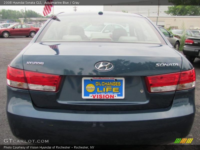 Aquamarine Blue / Gray 2008 Hyundai Sonata GLS