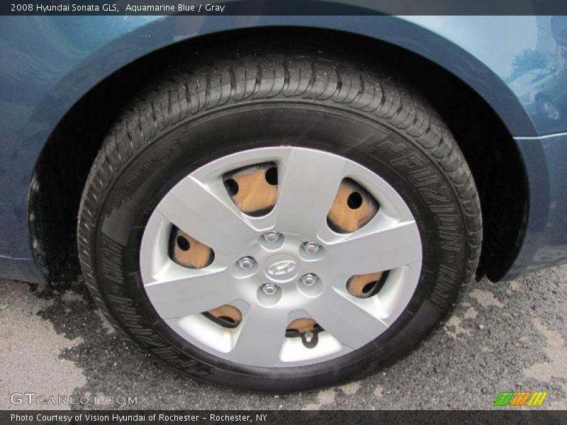 Aquamarine Blue / Gray 2008 Hyundai Sonata GLS