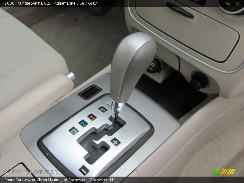 Aquamarine Blue / Gray 2008 Hyundai Sonata GLS