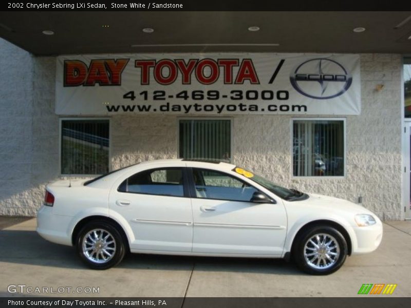 Stone White / Sandstone 2002 Chrysler Sebring LXi Sedan