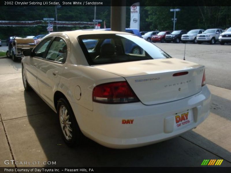 Stone White / Sandstone 2002 Chrysler Sebring LXi Sedan