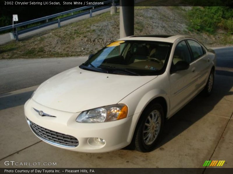 Stone White / Sandstone 2002 Chrysler Sebring LXi Sedan