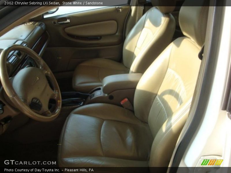 Stone White / Sandstone 2002 Chrysler Sebring LXi Sedan