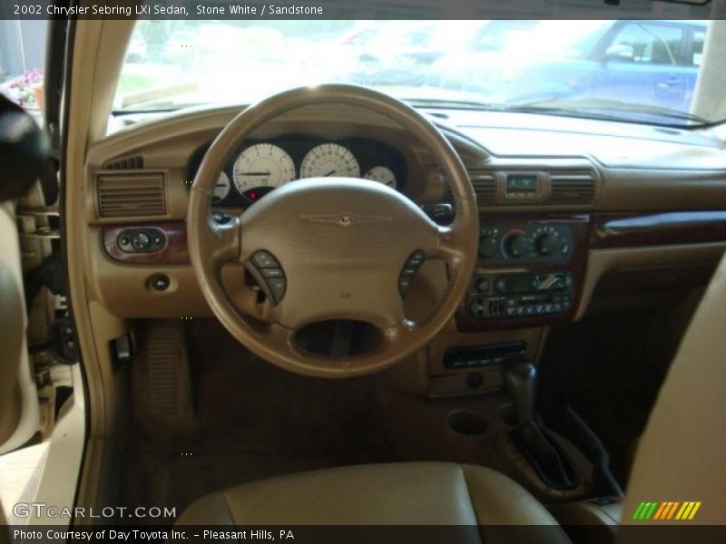 Stone White / Sandstone 2002 Chrysler Sebring LXi Sedan