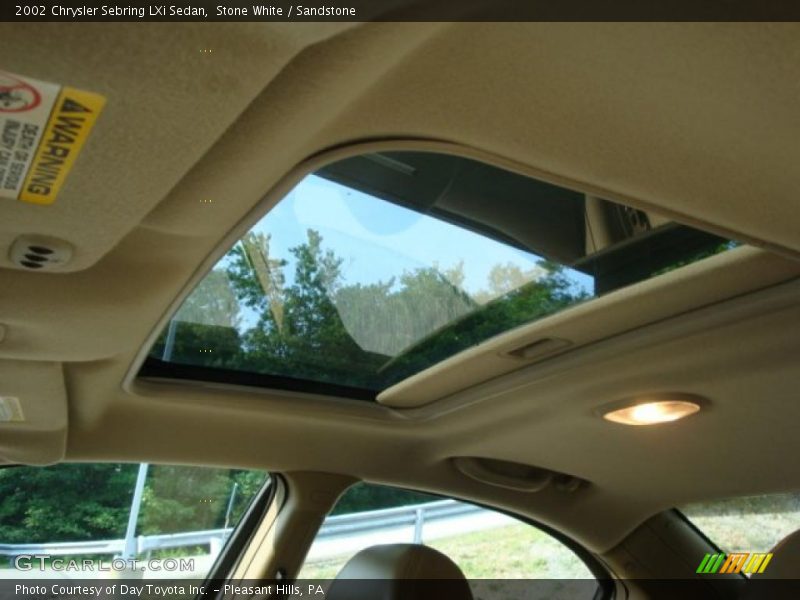 Stone White / Sandstone 2002 Chrysler Sebring LXi Sedan