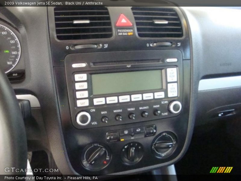Black Uni / Anthracite 2009 Volkswagen Jetta SE Sedan