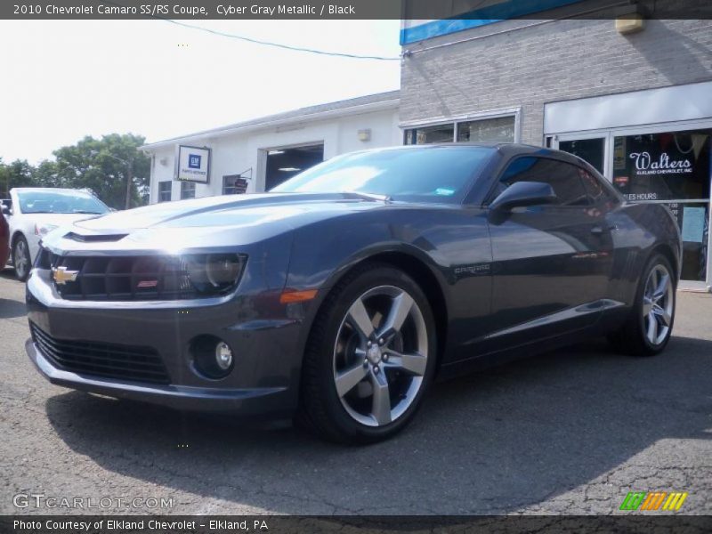 Cyber Gray Metallic / Black 2010 Chevrolet Camaro SS/RS Coupe