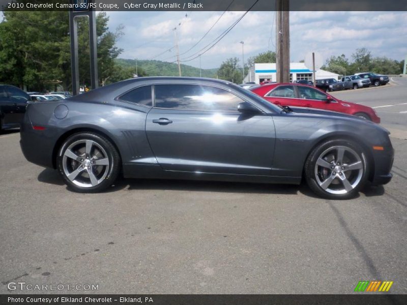Cyber Gray Metallic / Black 2010 Chevrolet Camaro SS/RS Coupe