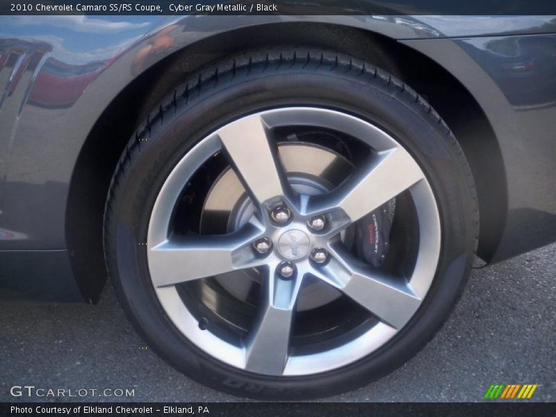Cyber Gray Metallic / Black 2010 Chevrolet Camaro SS/RS Coupe
