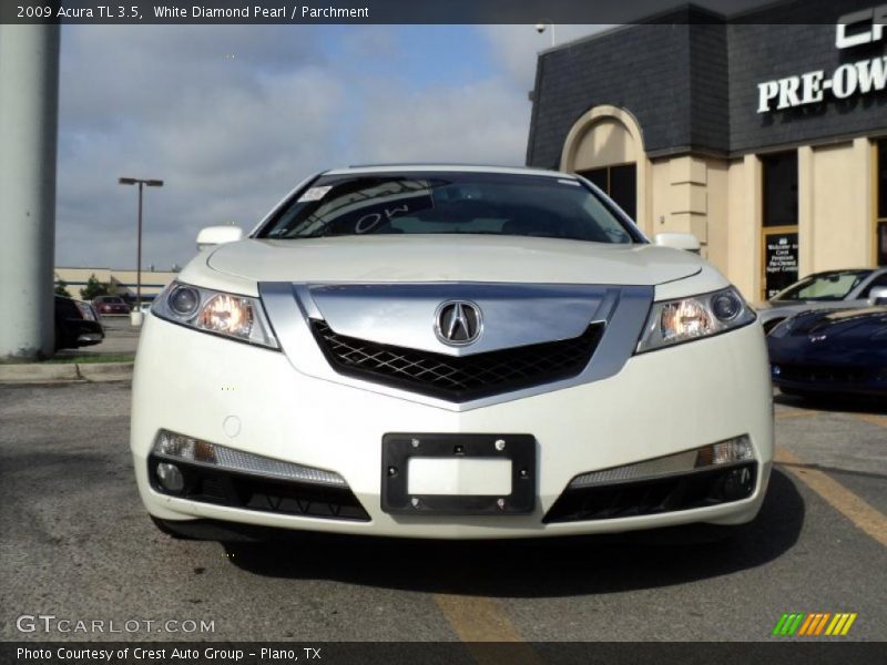 White Diamond Pearl / Parchment 2009 Acura TL 3.5