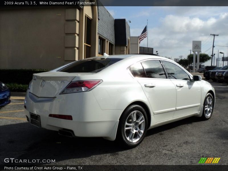 White Diamond Pearl / Parchment 2009 Acura TL 3.5