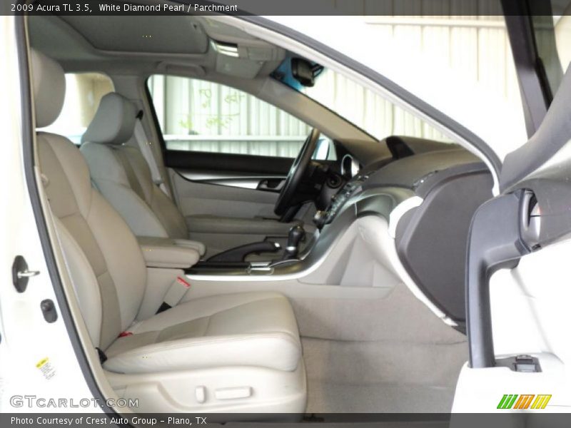 White Diamond Pearl / Parchment 2009 Acura TL 3.5