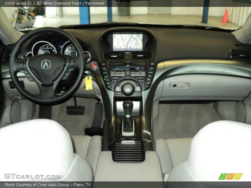 White Diamond Pearl / Parchment 2009 Acura TL 3.5