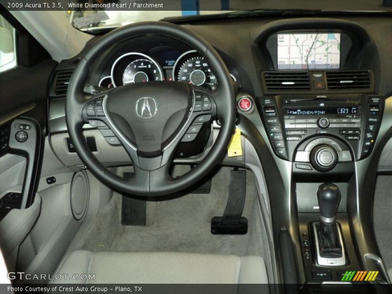 White Diamond Pearl / Parchment 2009 Acura TL 3.5