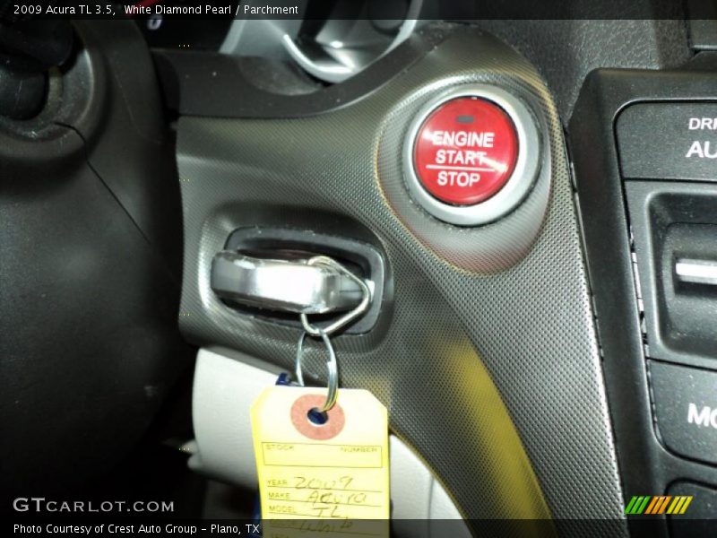 White Diamond Pearl / Parchment 2009 Acura TL 3.5