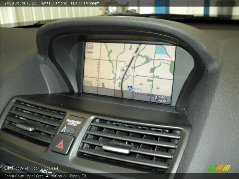 White Diamond Pearl / Parchment 2009 Acura TL 3.5
