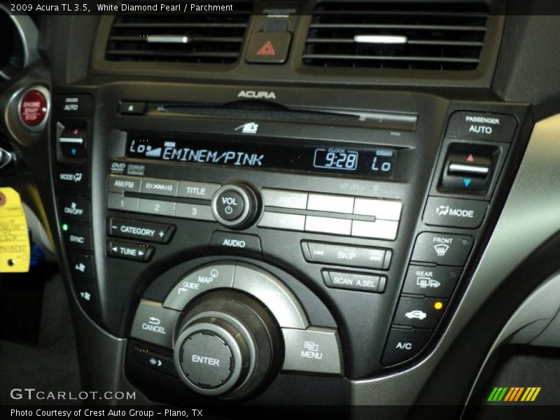 White Diamond Pearl / Parchment 2009 Acura TL 3.5