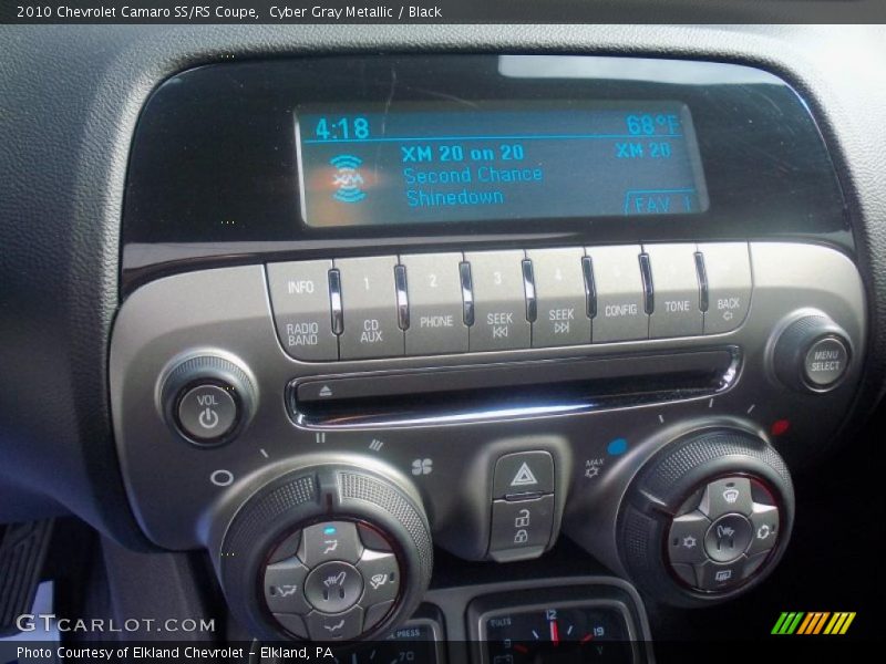 Cyber Gray Metallic / Black 2010 Chevrolet Camaro SS/RS Coupe