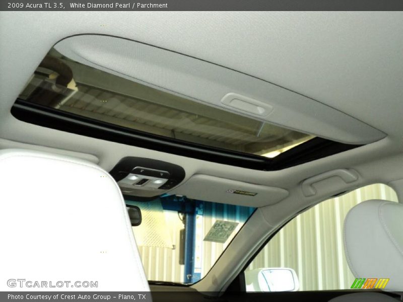 White Diamond Pearl / Parchment 2009 Acura TL 3.5