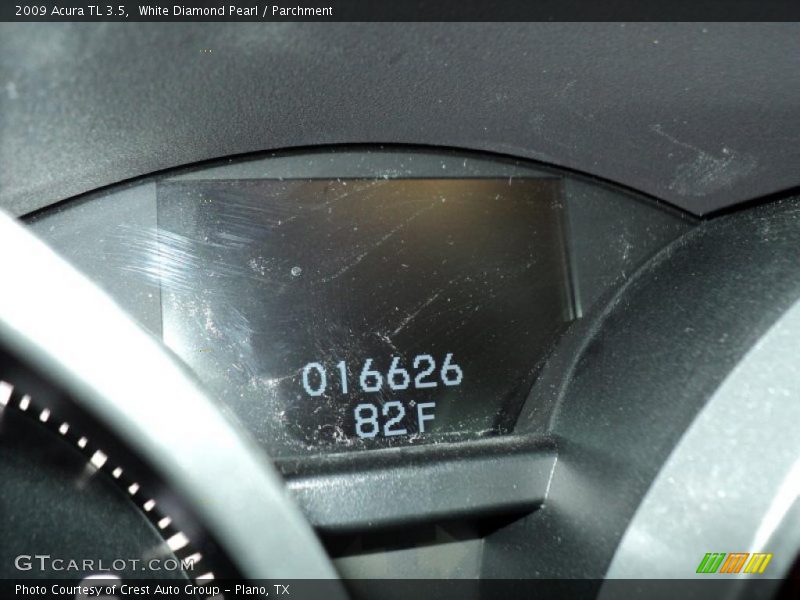 White Diamond Pearl / Parchment 2009 Acura TL 3.5