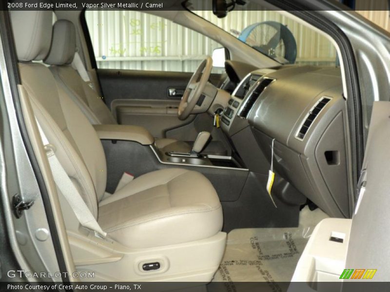 Vapor Silver Metallic / Camel 2008 Ford Edge Limited