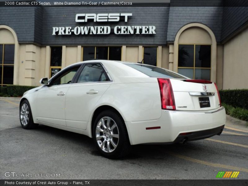 White Diamond Tri-Coat / Cashmere/Cocoa 2008 Cadillac CTS Sedan