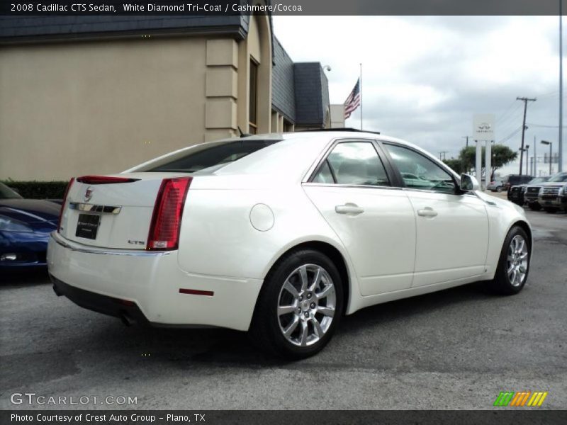 White Diamond Tri-Coat / Cashmere/Cocoa 2008 Cadillac CTS Sedan