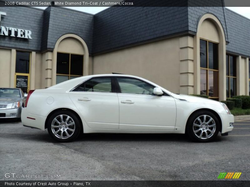 White Diamond Tri-Coat / Cashmere/Cocoa 2008 Cadillac CTS Sedan