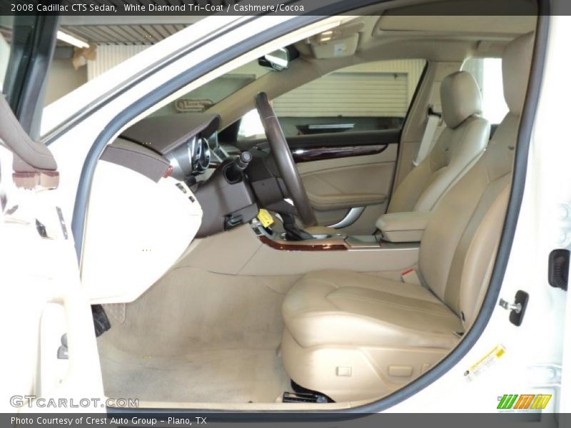 White Diamond Tri-Coat / Cashmere/Cocoa 2008 Cadillac CTS Sedan
