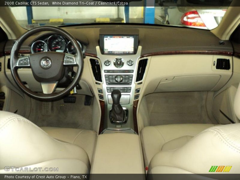 White Diamond Tri-Coat / Cashmere/Cocoa 2008 Cadillac CTS Sedan