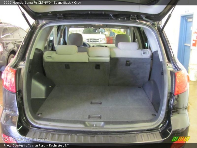 Ebony Black / Gray 2009 Hyundai Santa Fe GLS 4WD