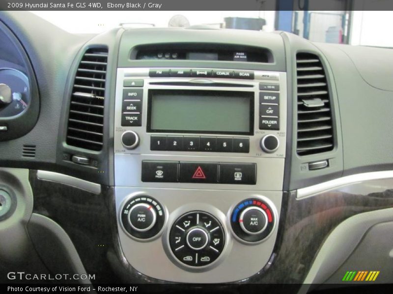 Ebony Black / Gray 2009 Hyundai Santa Fe GLS 4WD