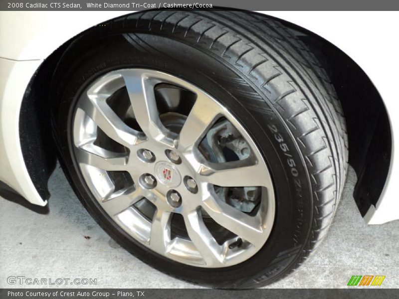 White Diamond Tri-Coat / Cashmere/Cocoa 2008 Cadillac CTS Sedan