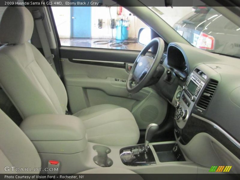 Ebony Black / Gray 2009 Hyundai Santa Fe GLS 4WD