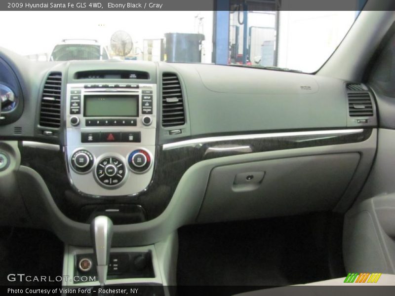 Ebony Black / Gray 2009 Hyundai Santa Fe GLS 4WD