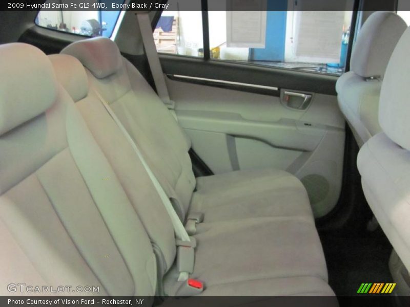 Ebony Black / Gray 2009 Hyundai Santa Fe GLS 4WD