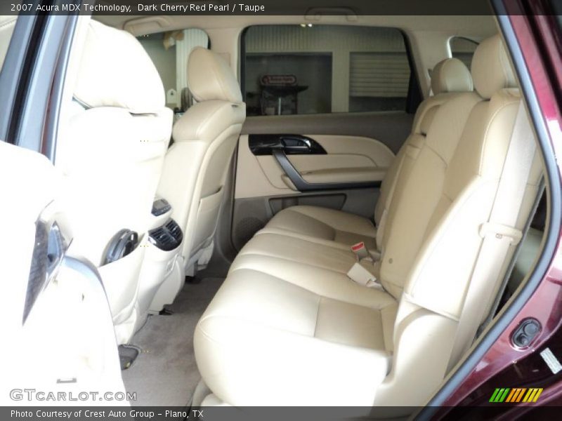 Dark Cherry Red Pearl / Taupe 2007 Acura MDX Technology