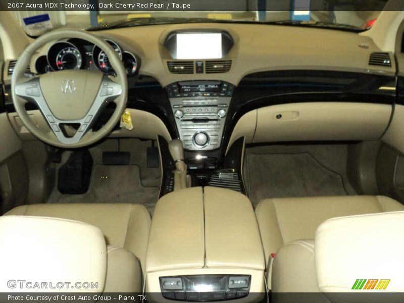 Dark Cherry Red Pearl / Taupe 2007 Acura MDX Technology