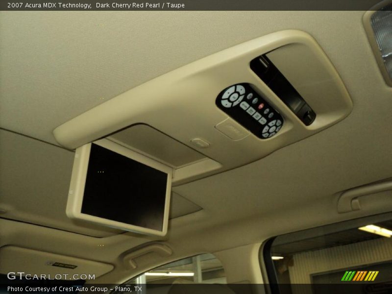 Dark Cherry Red Pearl / Taupe 2007 Acura MDX Technology