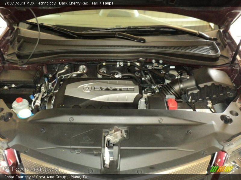 Dark Cherry Red Pearl / Taupe 2007 Acura MDX Technology