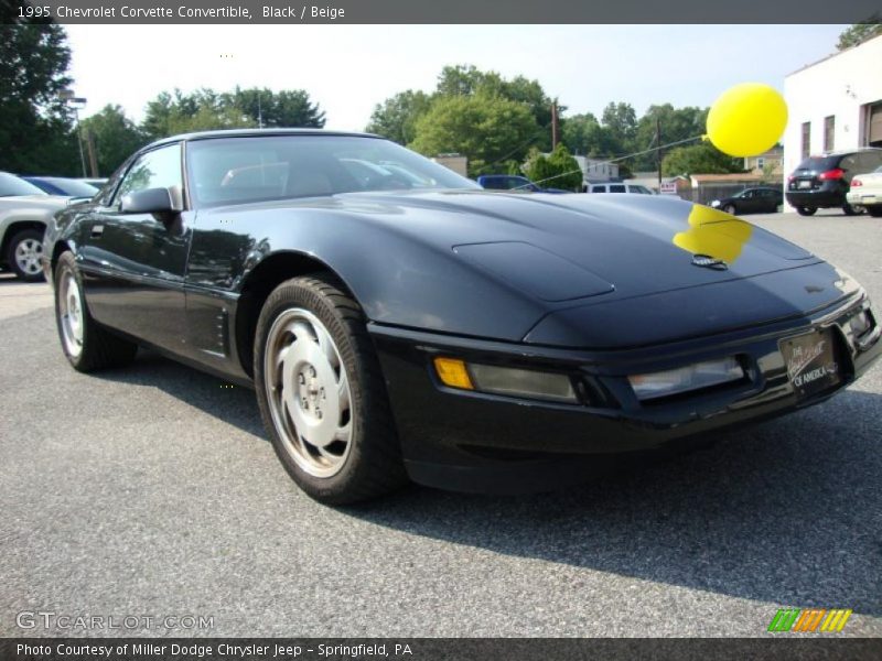 Black / Beige 1995 Chevrolet Corvette Convertible