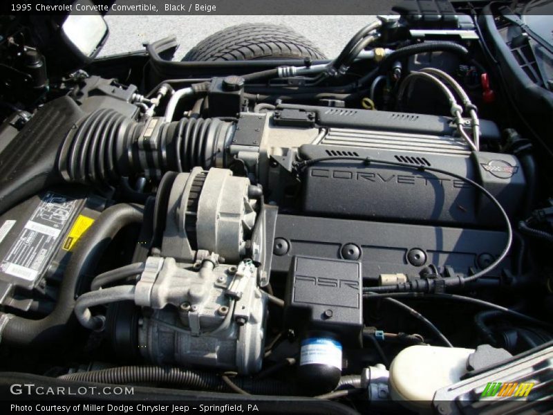 Black / Beige 1995 Chevrolet Corvette Convertible